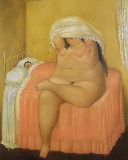 Fernando Botero, Les amants, 1969, Huile sur toile
