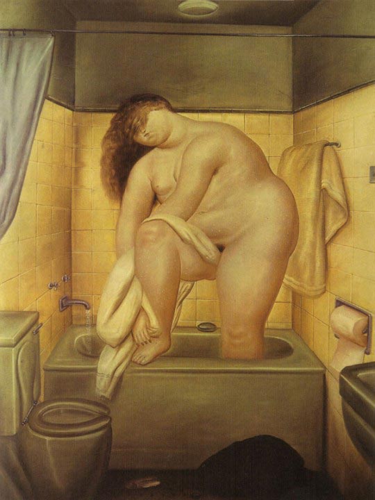 Fernando Botero, Hommage à Bonnard, 1972, Huile sur toile