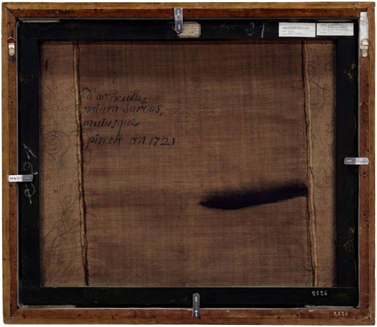 Philippe Gronon, Verso n°29, Portrait de Bernard de Lamonnoye, par d'Archeville, collection du Musée des Beaux-Arts, Dijon, épreuve pigmentaire, 105 X 119 cm (2009).