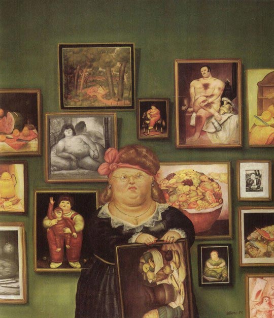 Fernando Botero, La collectionneuse, 1974, Huile sur toile