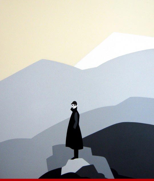 Ester Grossi, Winterreise, Manifesto teatro lirico di Spoleto, acrilico su tela, 40X60, 2011 