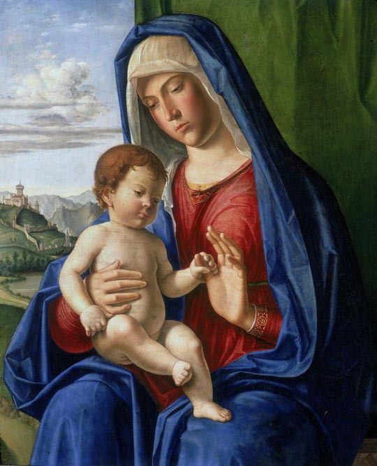 Vierge à l'Enfant, vers 1490-1493, Florence, Cima, Archives Alinari, Florence, Dist. RMN / Daniela Camilli 