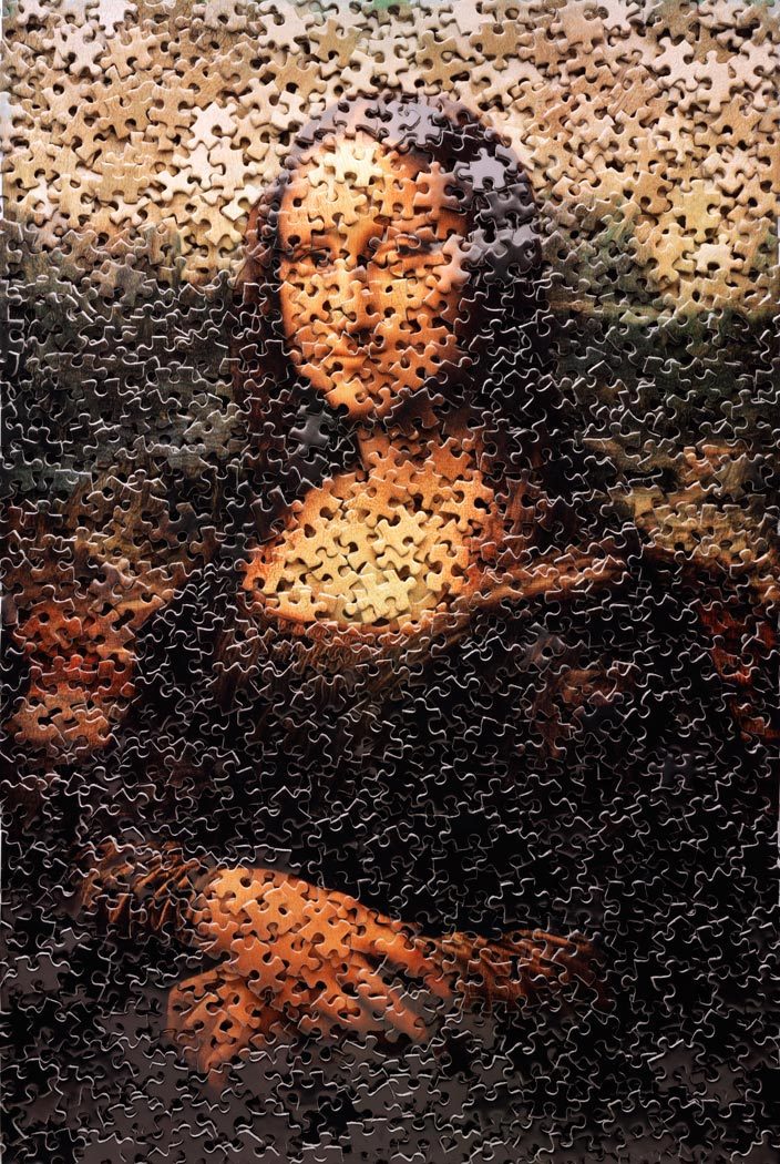Vik Muniz, Mona Lisa, after Leonardo da Vinci, 2009 