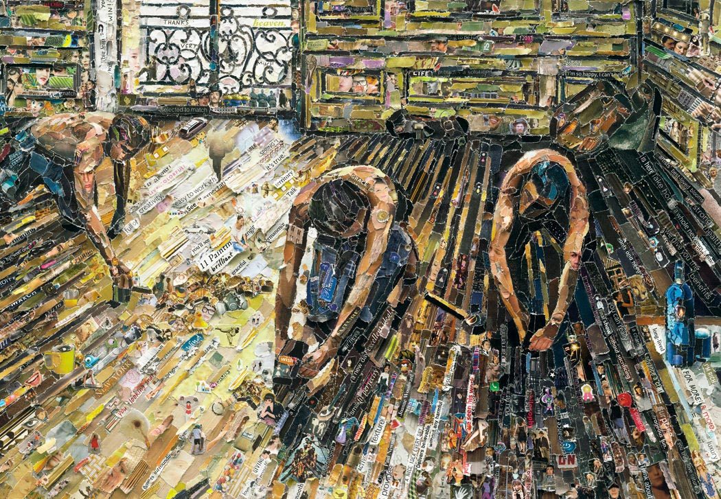 Vik Muniz, The Floor Scrapers after Gustave Caillebotte, 2011 