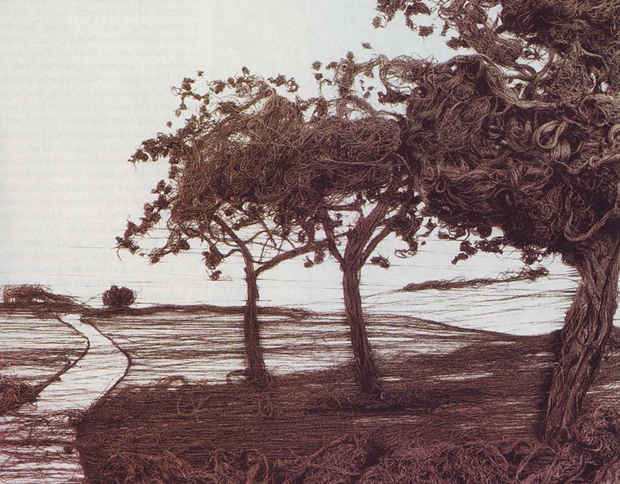 Vik Muniz, Apples Trees, after Gerhard Richter, 1994 