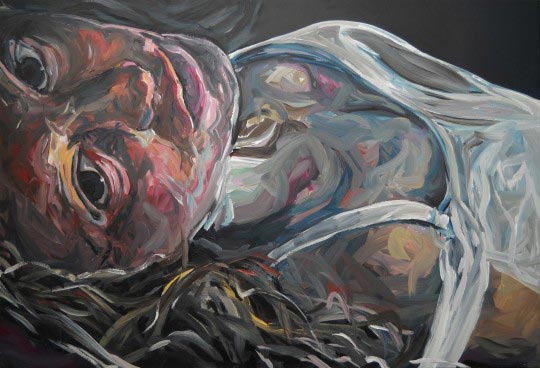 Fred Calmets, Sleeping Room, 140 cm x 210 cm, Acrylique, 2011