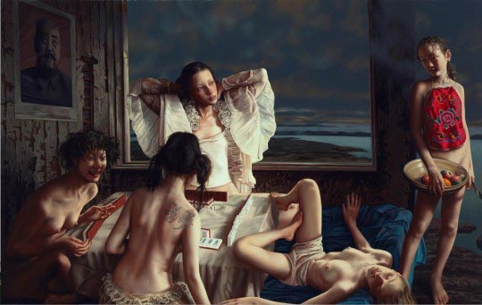 Lui Liu, Beijing 2008, 2006, oil on canvas, 121,92cm x 152,4cm 