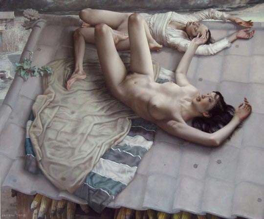 Lui Liu, Spring Thunder, 2009, oil on canvas, 120cm x 152,4cm 