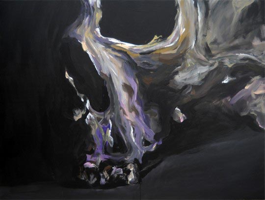 Fred Calmets, Violet, 130 cm x 97 cm, Technique mixte, 2010
