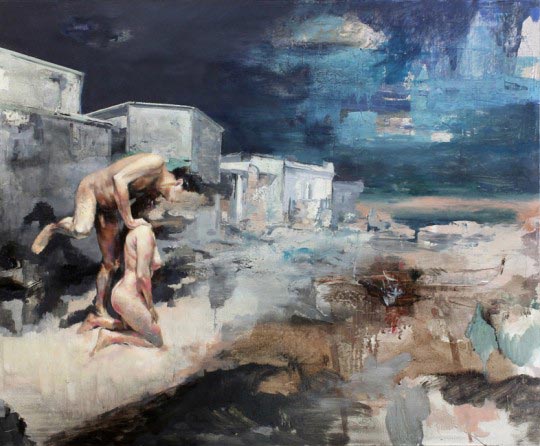 Julien Spianti, Love in settlement, 2011, Oil on canvas, 60 x 50 cm, Private collection, France