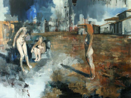 Julien Spianti, Nod, 2011, Oil on canvas, 130 x 100 cm, Private Collection, Lille, France