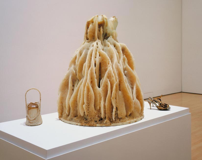 Aganetha Dyck, Glass Dress: Lady in Waiting 1992-98, Photo credit: Peter Dyck 