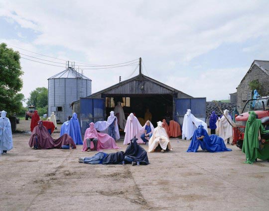 Olaf Breuning, 2004, HORSE FARM