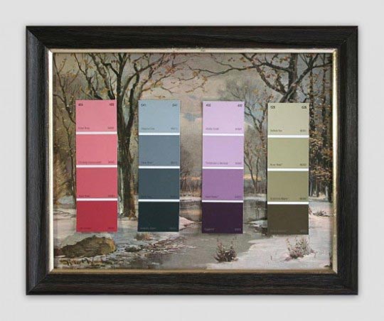 Chad Wys, Know Your Color Charts: Winter, Spring, Summer, Autumn (Four Panels), 2010