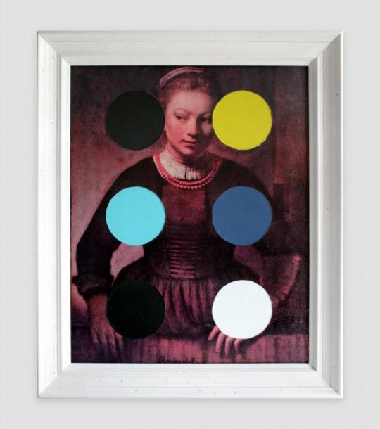 Chad Wys, Thrift Store Rembrandt With Circles, 2009