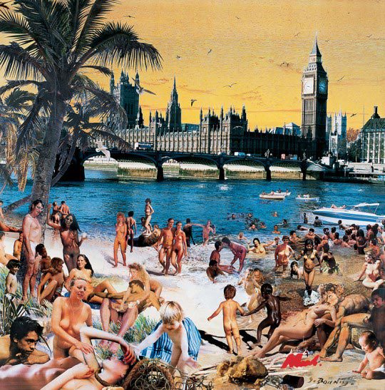David Mach, Westminster nudist beach 
