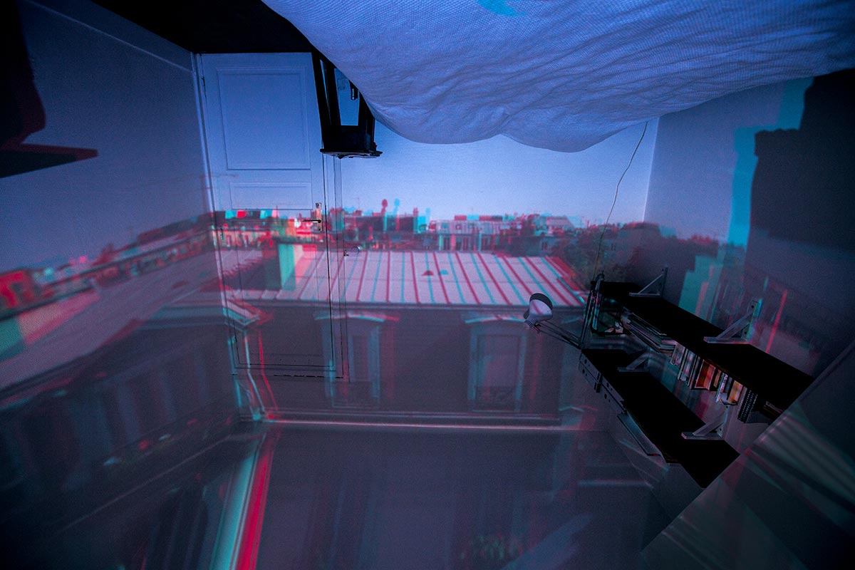 First camera obscura 3D anaglyph 