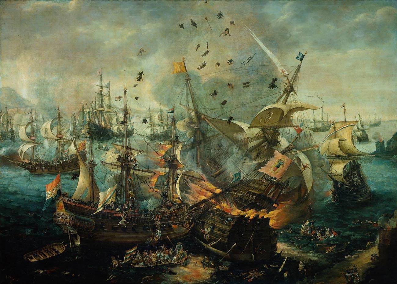 Cornelis Claesz van Wieringen, The explosion of the spanish