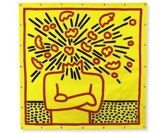 Keith Haring, Untitled (Exploding Head)