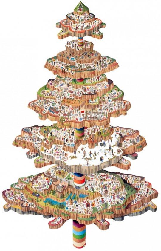 Christopher Daniels, I Heard, I Saw, self-adhesive Christmas tree wall sticker