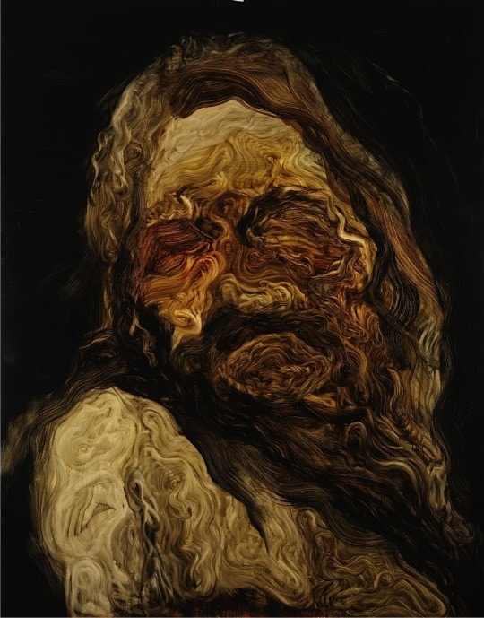 Johan Van Mullem, Sans Titre, Ink on board, 180cm x 140cm, 2011