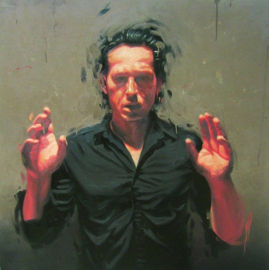 Thierry Carrier, Sans titre (code 20 1222) Huile sur toile, 120x120 cm, 2012
