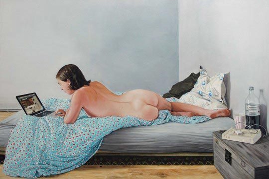 Thomas Lévy-Lasne, Laetitia au lit, 2012