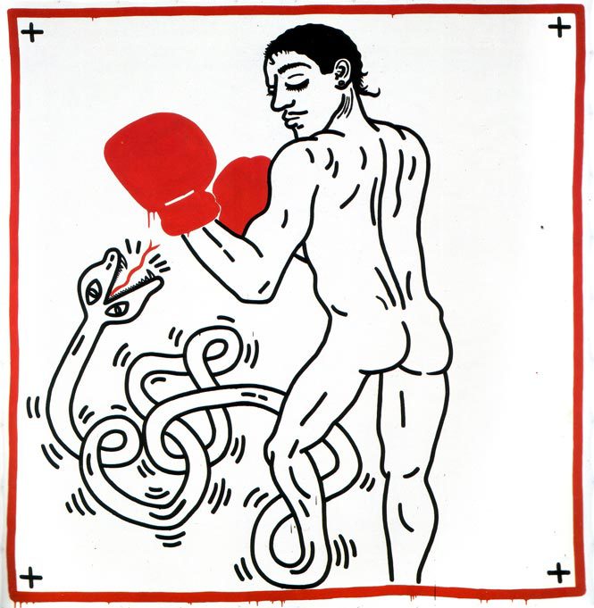 Keith Haring, Portrait of Macho Camacho