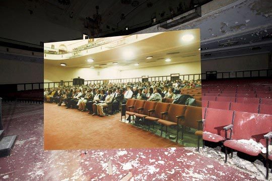 Detroit Urbex, Now and Then, auditorium