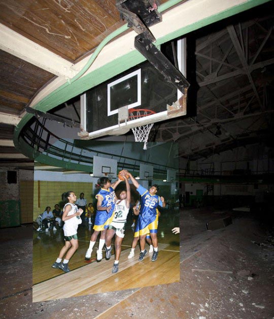 Detroit Urbex, Now and Then, basket