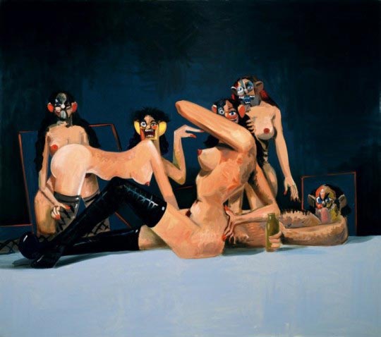 George Condo, Orgy composition