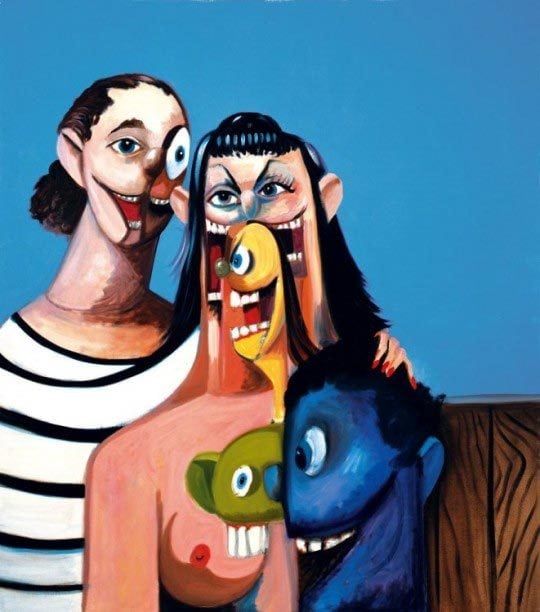 George Condo, Outdoor family