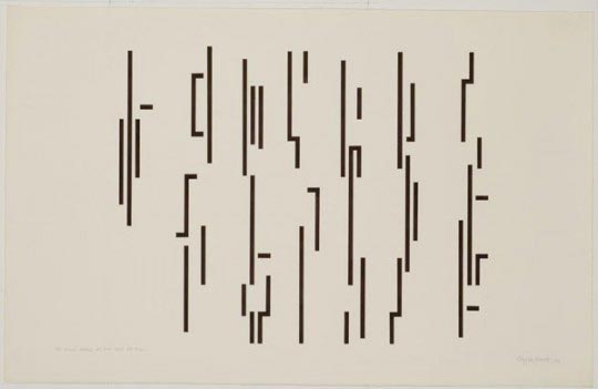 Guy de Cointet, His music looks at me, 1976