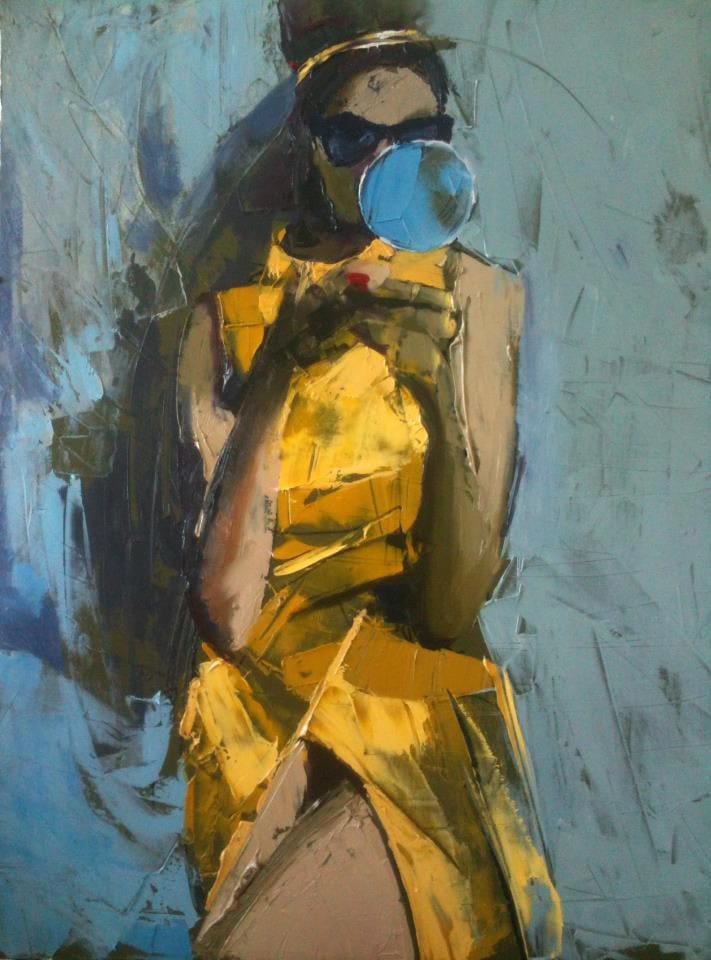 Nushka, 1961, huile sur toile, 70x50 cm, 2012 