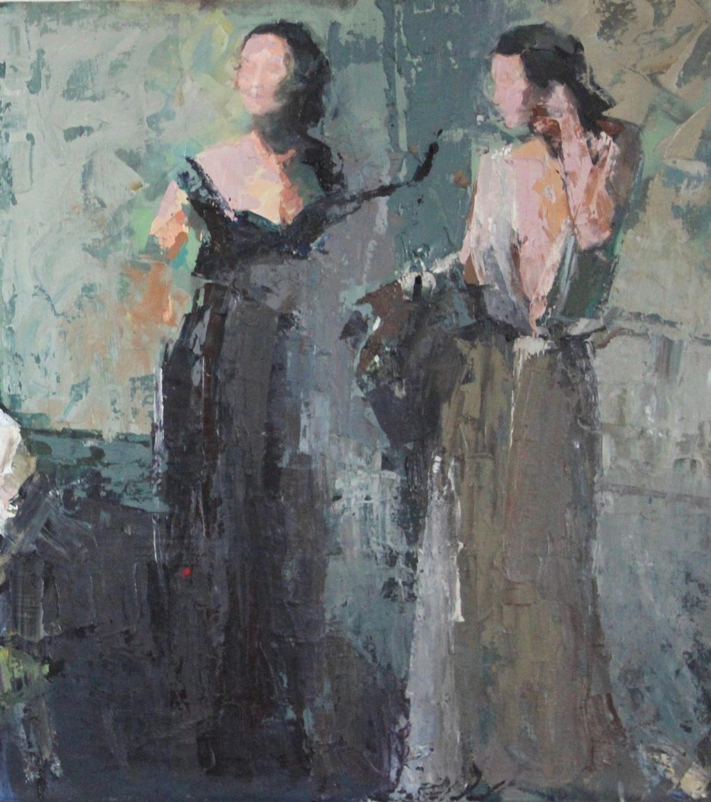 Nushka, Entracte, huile sur toile, 80x70 cm, 2012 
