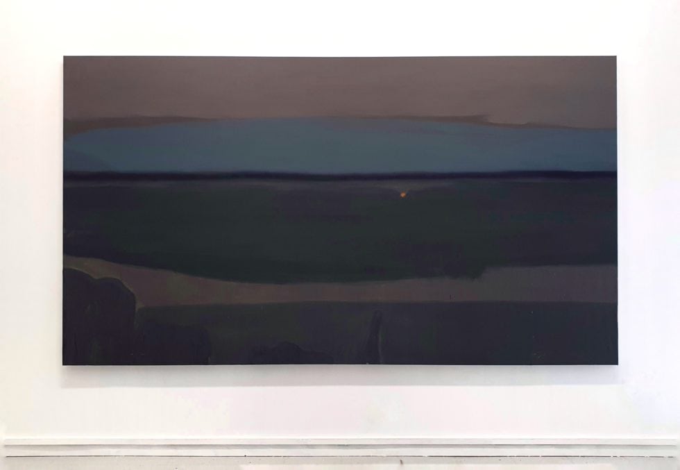 Lou Ros, Salin #2, 2020, Acrylic pastel and spray on canvas, 300x170 cm