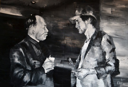 Étienne Cail, Autoportrait n°1, 150x220 cm, huile sur toile, 2012 