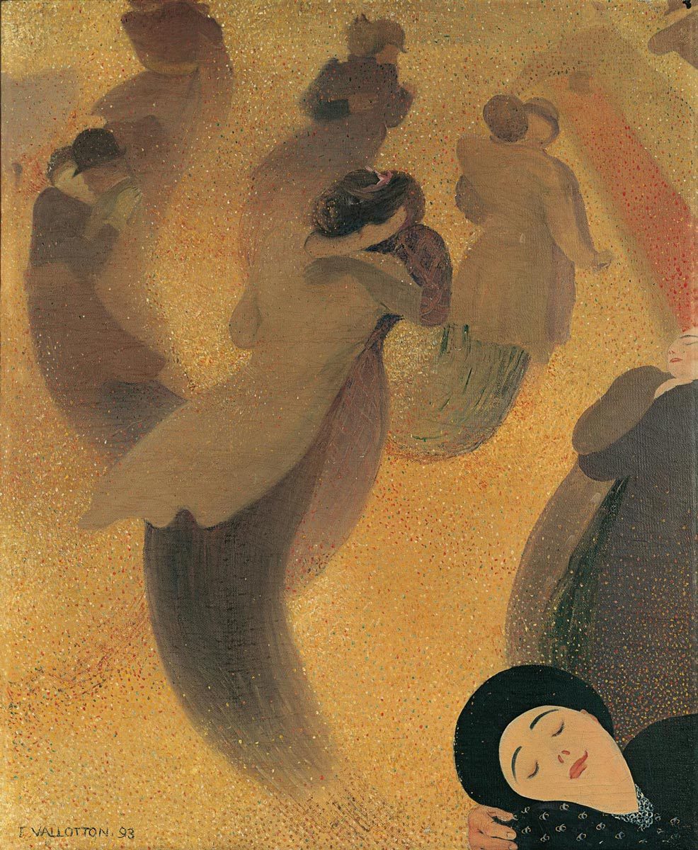Félix Vallotton, La Valse, 1893, huile sur toile, 61 x 50 cm. Le Havre, musée d’art moderne André-Malraux, collection Senn ©