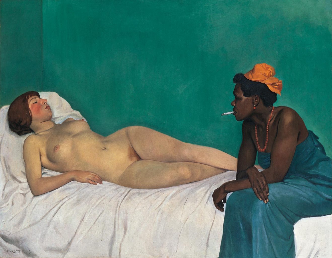 Félix Vallotton, La Blanche et la Noire, 1913, huile sur toile, 114 x 147 cm. Winterthour, Fondation Hahnloser/Jäggli, Villa  Flora ©