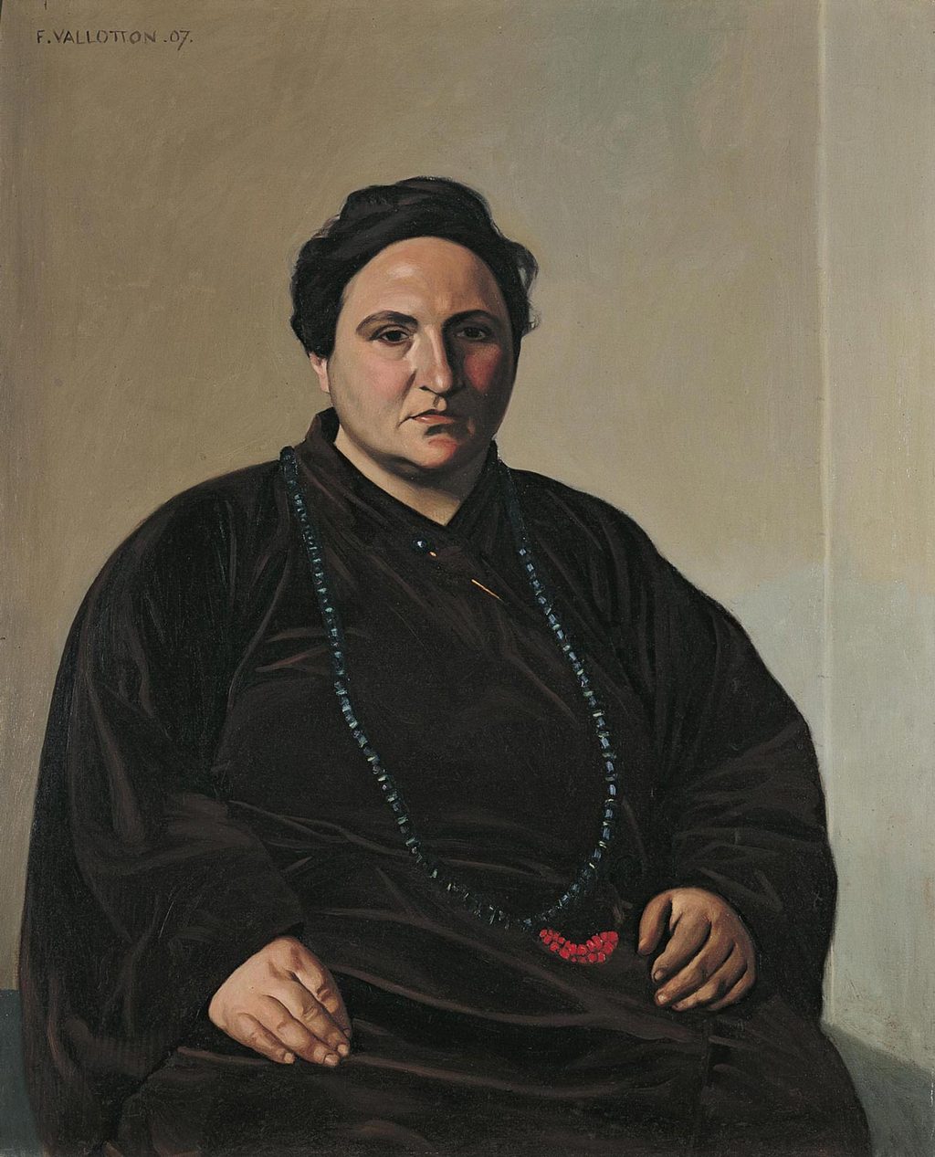 Félix Vallotton, Gertrude Stein, 1907, huile sur toile, 100,3 x 81,3 cm. Baltimore, The Baltimore Museum of Art, The Cone Collection ©
