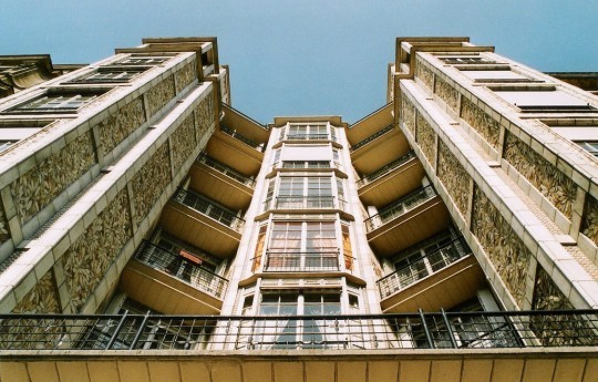 Façade de l'immeuble de la rue Franklin