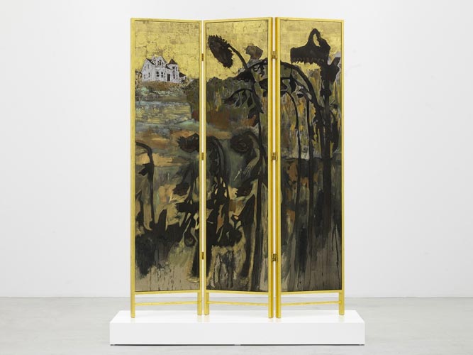 Hernan Bas, Decorative screen for the solarium of a homosexual home