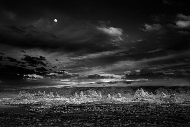 Mitch Dobrowner, Moonrise, Trona Pinnacles, California