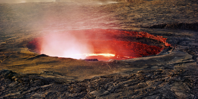 Commencements, Right hand coloured by sulphuric acid, Danakil