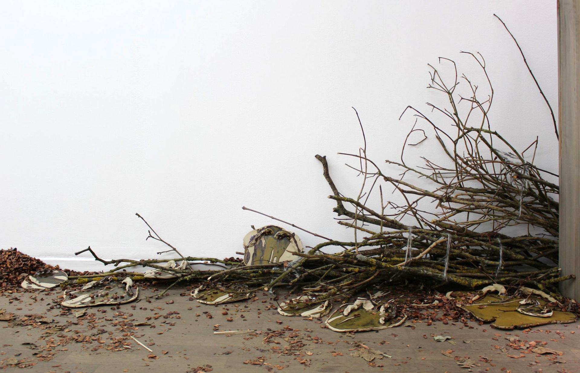 Florian Mermin, Caresse de forêt, vue d'exposition, 2019