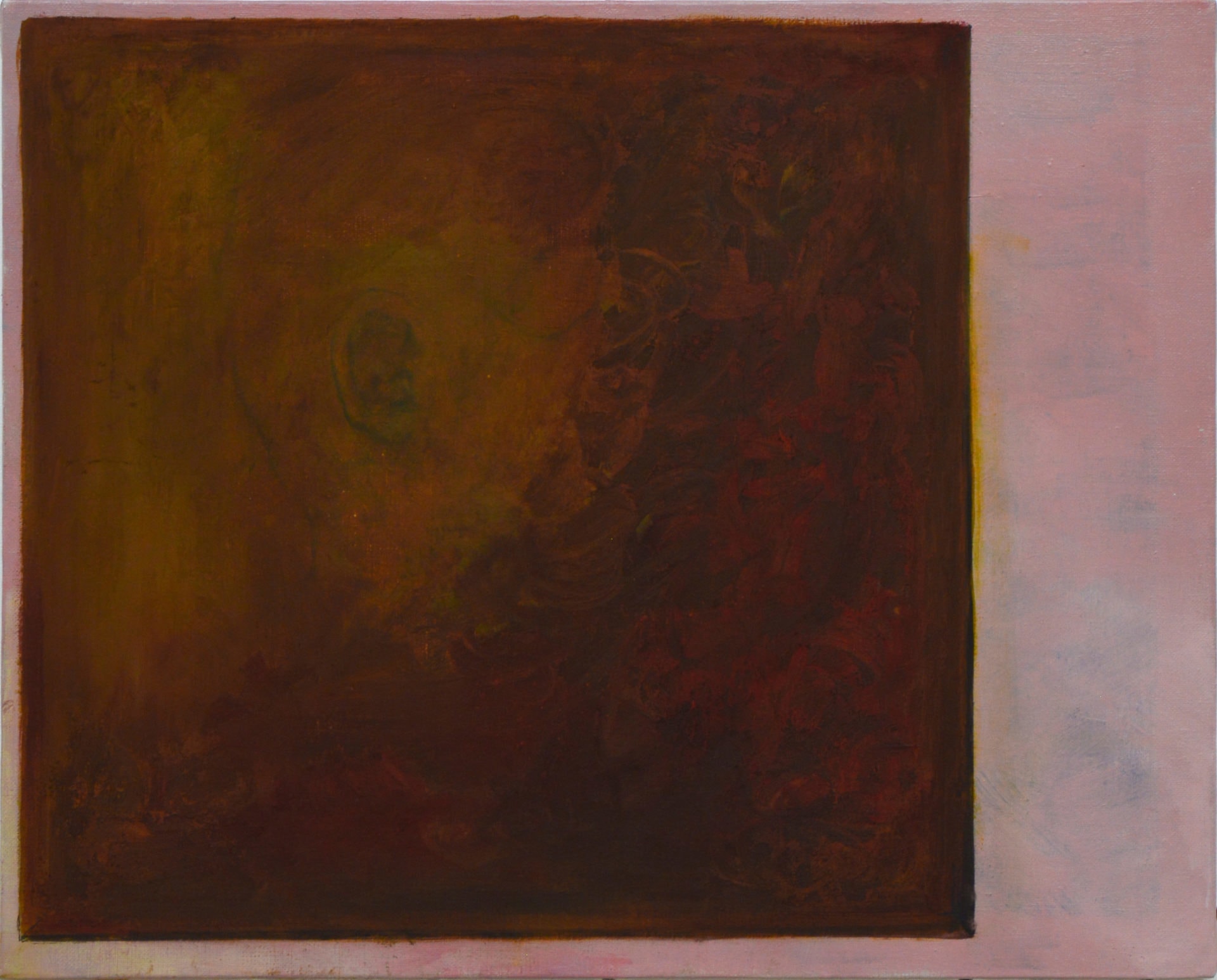 Benoît Blanchard, Terre sèche, huile et émulsion sur toile, 50 x 61 cm, 2018
