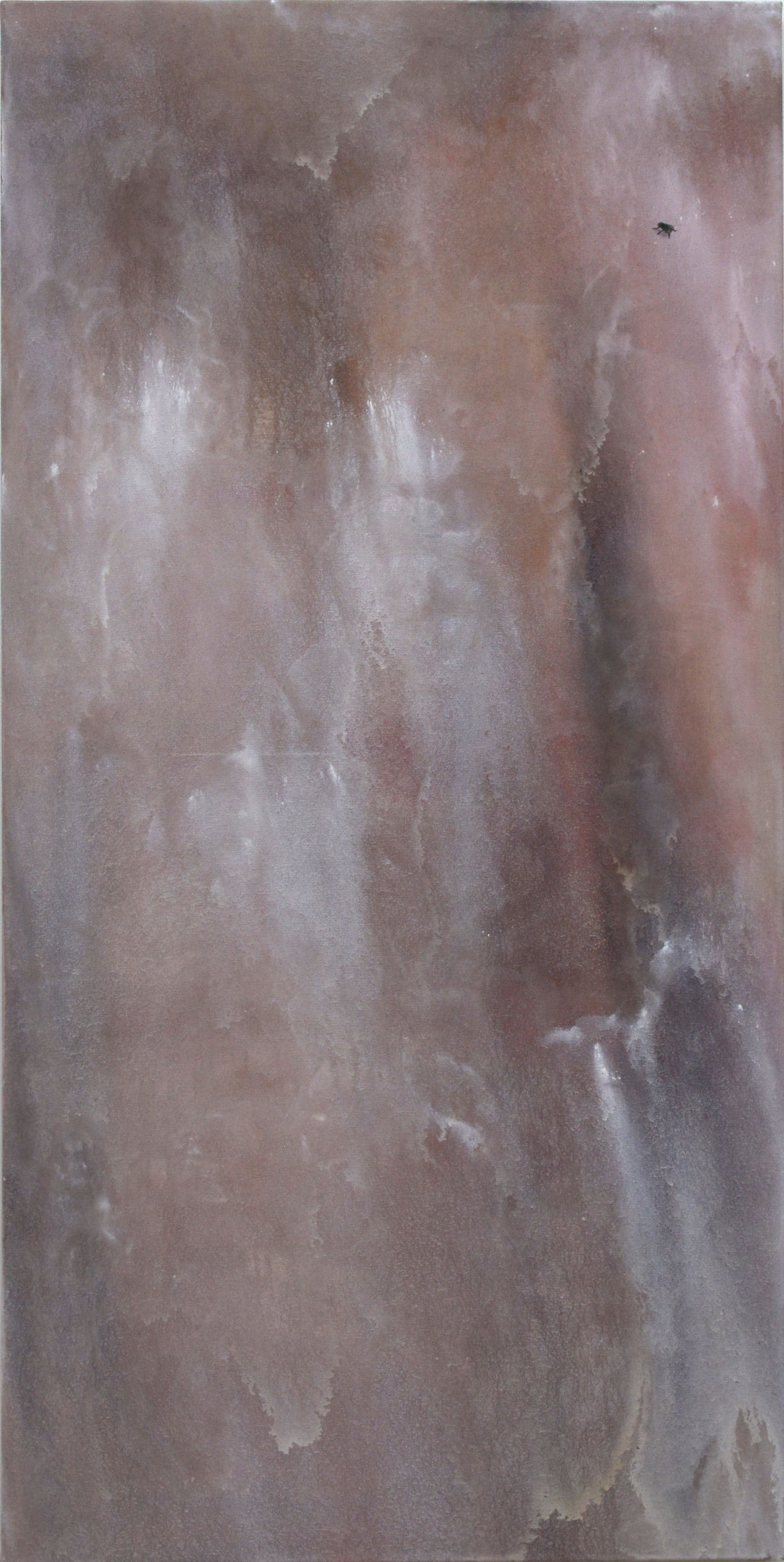 Benoît Blanchard, De l'autre côté du verre, huile sur toile, 100 x 50 cm, 2018