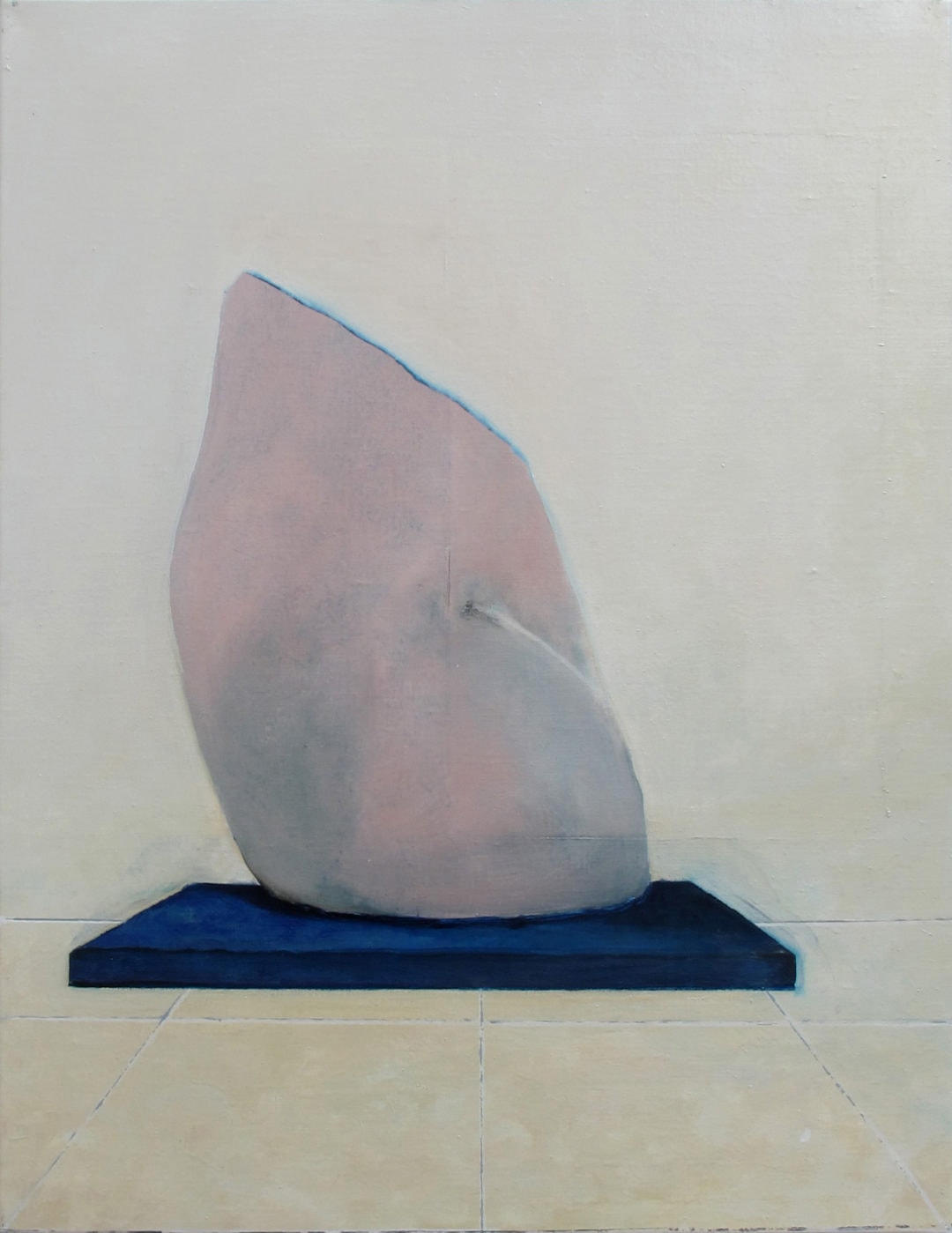 Benoît Blanchard, Commissure, huile sur toile 50 x 40 cm, 2019