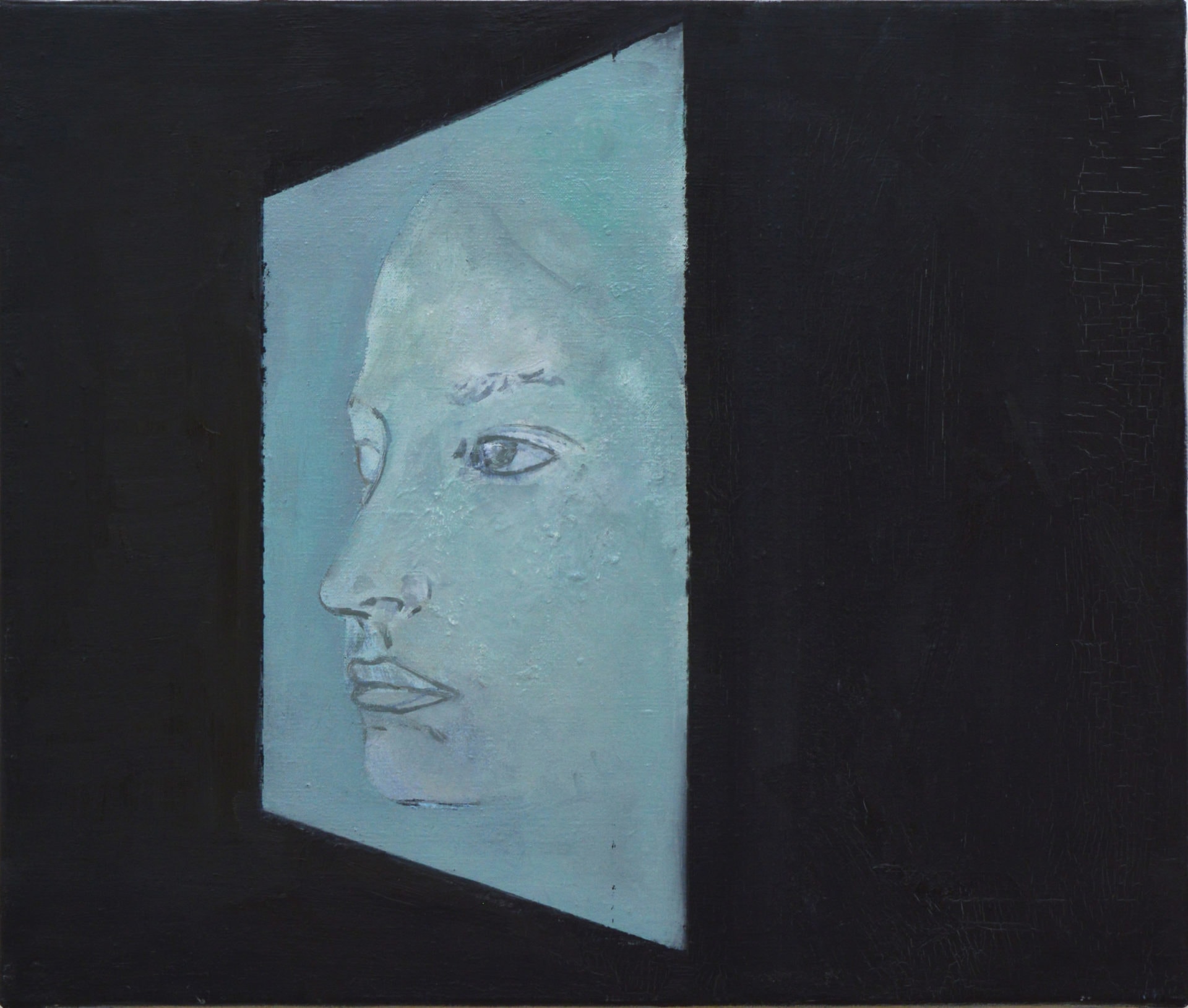 Benoît Blanchard, Apparition, huile sur toile, 46 x 55 cm, juil. 2018