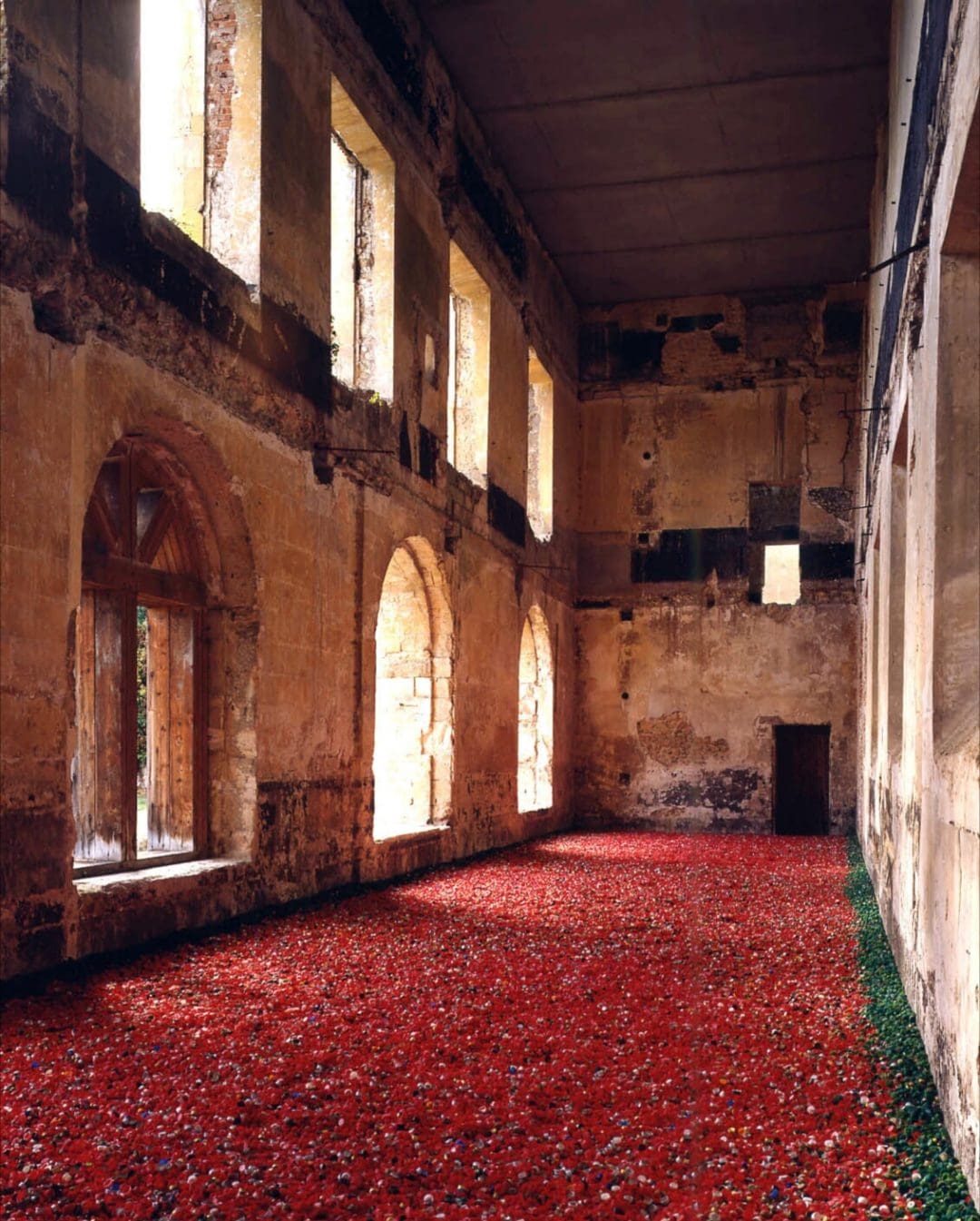 Jacques Vieille, Jardiner, Château de Gaillon, bouchons recyclés, 1994.